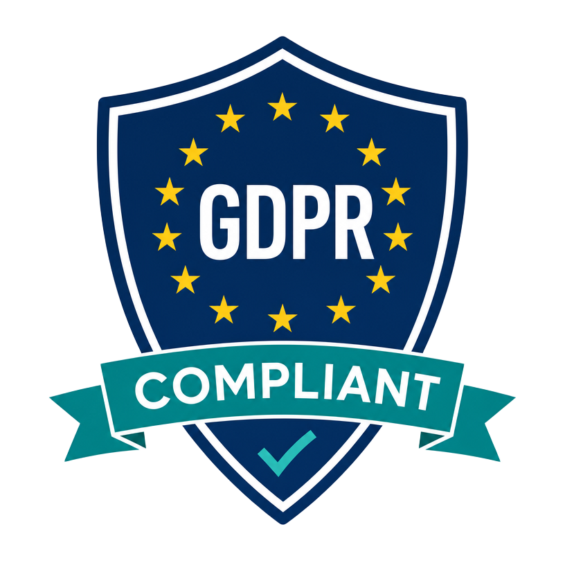 GDPR Compliant certification badge